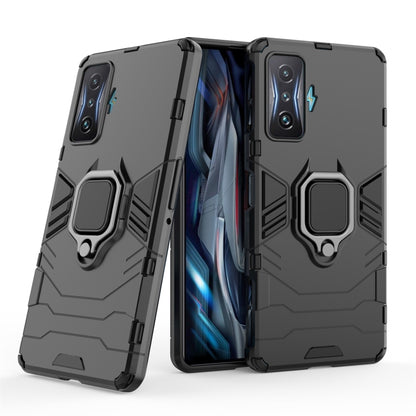 For Xiaomi Redmi K50 Gaming Shockproof PC + TPU Phone Case with Magnetic Ring Holder(Black) - Xiaomi Cases by buy2fix | Online Shopping UK | buy2fix