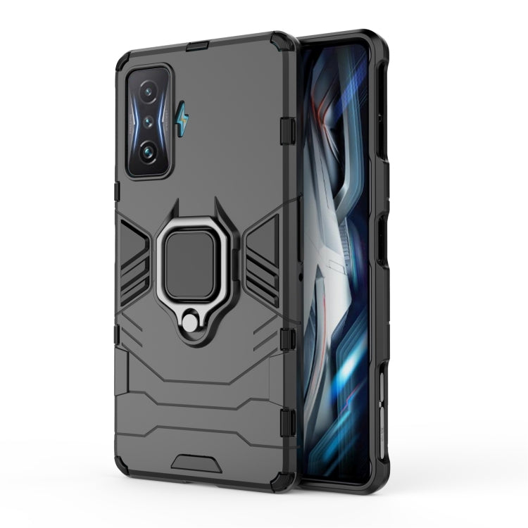 For Xiaomi Redmi K50 Gaming Shockproof PC + TPU Phone Case with Magnetic Ring Holder(Black) - Xiaomi Cases by buy2fix | Online Shopping UK | buy2fix