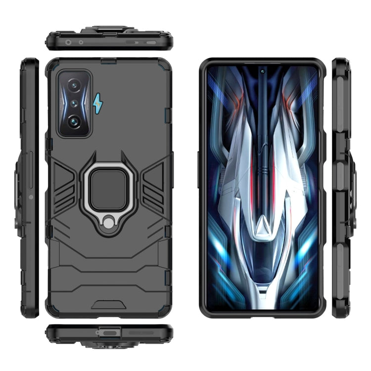 For Xiaomi Redmi K50 Gaming Shockproof PC + TPU Phone Case with Magnetic Ring Holder(Black) - Xiaomi Cases by buy2fix | Online Shopping UK | buy2fix