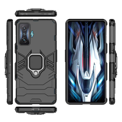 For Xiaomi Redmi K50 Gaming Shockproof PC + TPU Phone Case with Magnetic Ring Holder(Black) - Xiaomi Cases by buy2fix | Online Shopping UK | buy2fix
