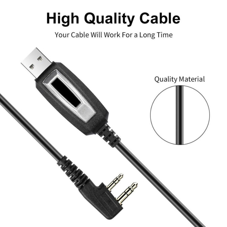 RETEVIS J9110P Dedicated USB Programming Cable for RT3S Series EDA0014386 / EDA0014407(Black) - Other Accessories by RETEVIS | Online Shopping UK | buy2fix