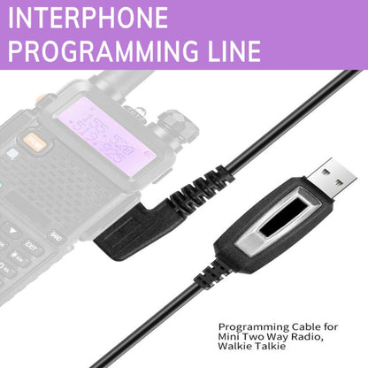 RETEVIS J9110P Dedicated USB Programming Cable for RT3S Series EDA0014386 / EDA0014407(Black) - Other Accessories by RETEVIS | Online Shopping UK | buy2fix