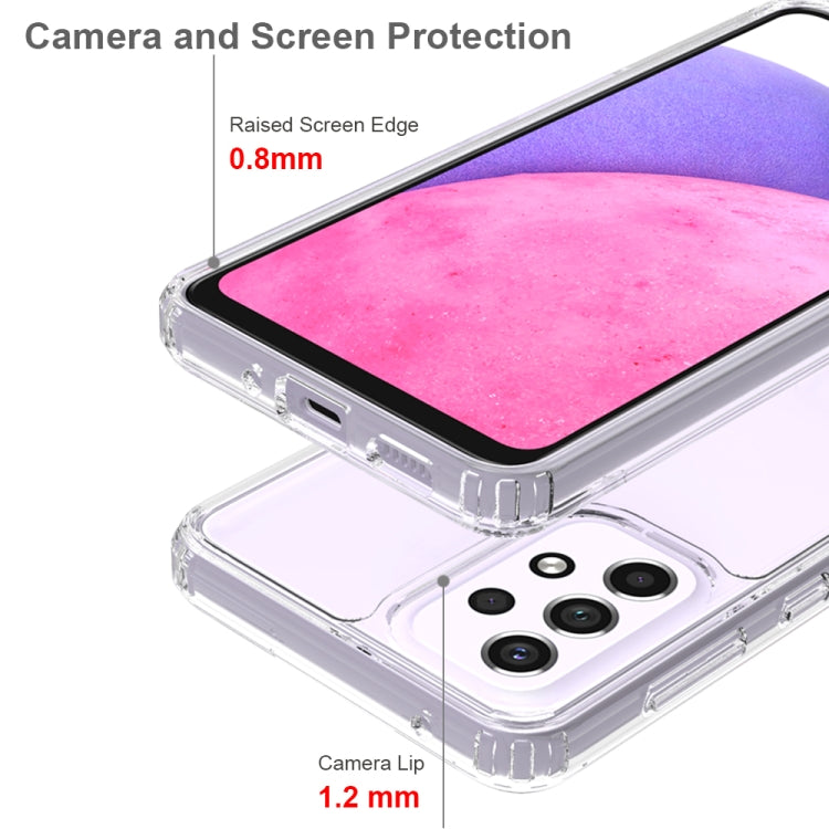 For Samsung Galaxy A33 5G Shockproof Scratchproof TPU + Acrylic Phone Case(Black) by buy2fix