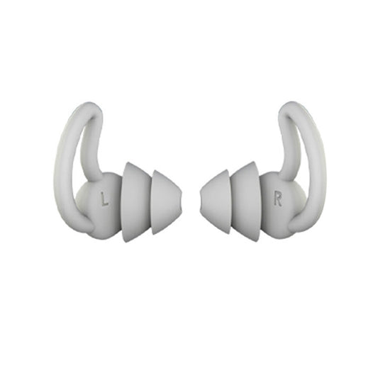 iMeBoBo A1 Shark Fin Version Nano Silicone Sleeping Noise Reduction Earplugs, Style:Two Layer(Grey) - Anti-dust & Ear Caps by buy2fix | Online Shopping UK | buy2fix