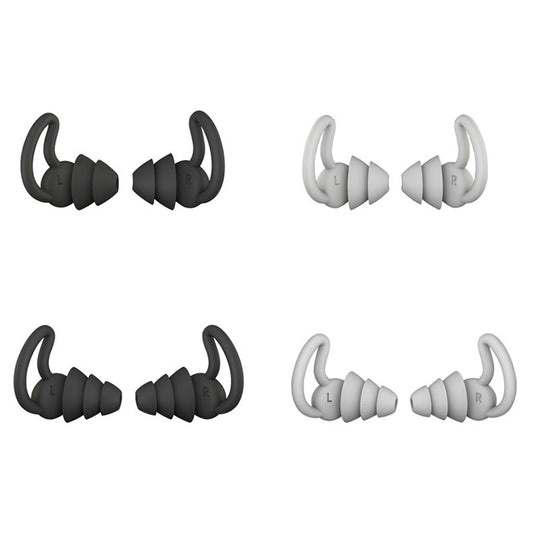 iMeBoBo A1 Shark Fin Version Nano Silicone Sleeping Noise Reduction Earplugs, Style:Two Layer(Grey) - Anti-dust & Ear Caps by buy2fix | Online Shopping UK | buy2fix