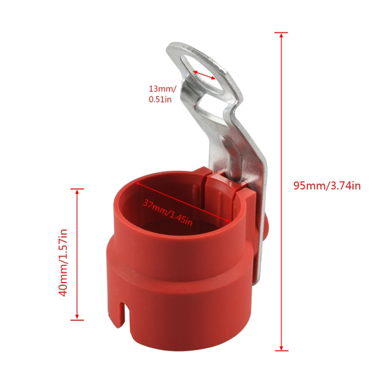 A6950-02 Trailer Plug Holder Connector Retainer(Red) by buy2fix