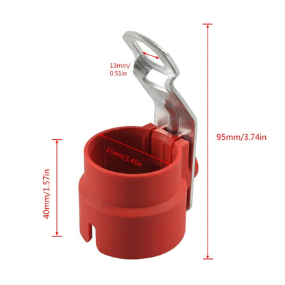 A6950-02 Trailer Plug Holder Connector Retainer(Red) by buy2fix