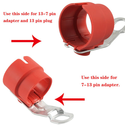 A6950-02 Trailer Plug Holder Connector Retainer(Red) by buy2fix