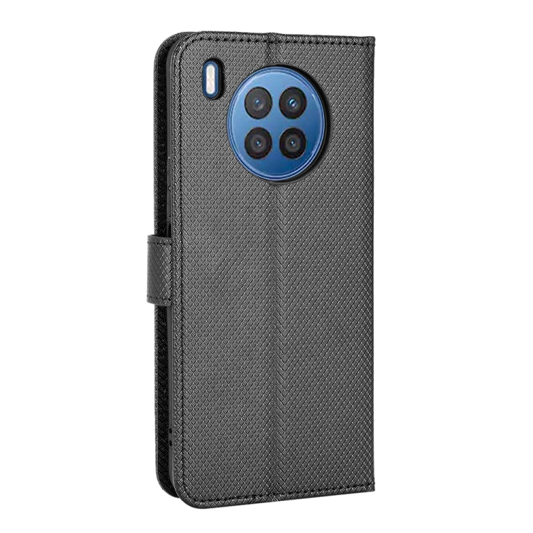For Huawei Nova 8i / Honor 50 Lite Diamond Texture Leather Phone Case(Black) by buy2fix