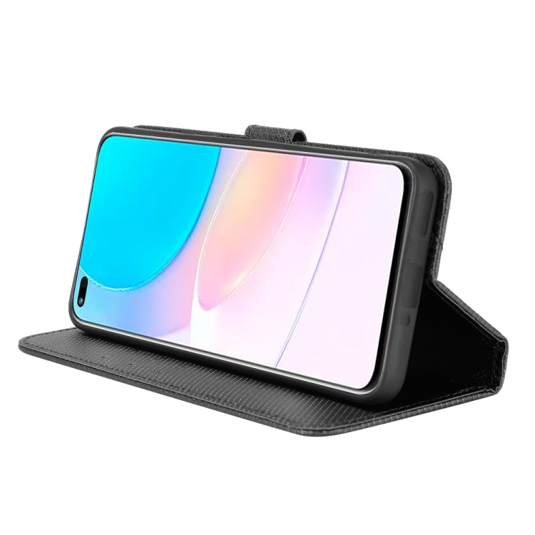 For Huawei Nova 8i / Honor 50 Lite Diamond Texture Leather Phone Case(Black) by buy2fix