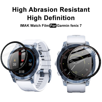 For Garmin Fenix 7 IMAK Plexiglass HD Watch Protective Film - Screen Protector by imak | Online Shopping UK | buy2fix