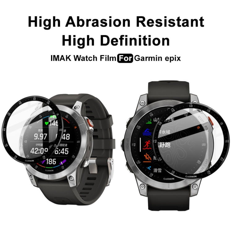 For Garmin Epix IMAK Plexiglass HD Watch Protective Film - Screen Protector by imak | Online Shopping UK | buy2fix