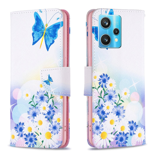 For OPPO Realme 9 Pro+ Colored Drawing Pattern Leather Phone Case(Butterfly Love) - Realme Cases by buy2fix | Online Shopping UK | buy2fix