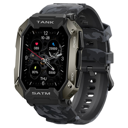 TANK M1 1.72 TFT Screen Smart Watch, Support Sleep Monitoring / Heart Rate Monitoring(Camouflage Black) - Smart Watches by buy2fix | Online Shopping UK | buy2fix