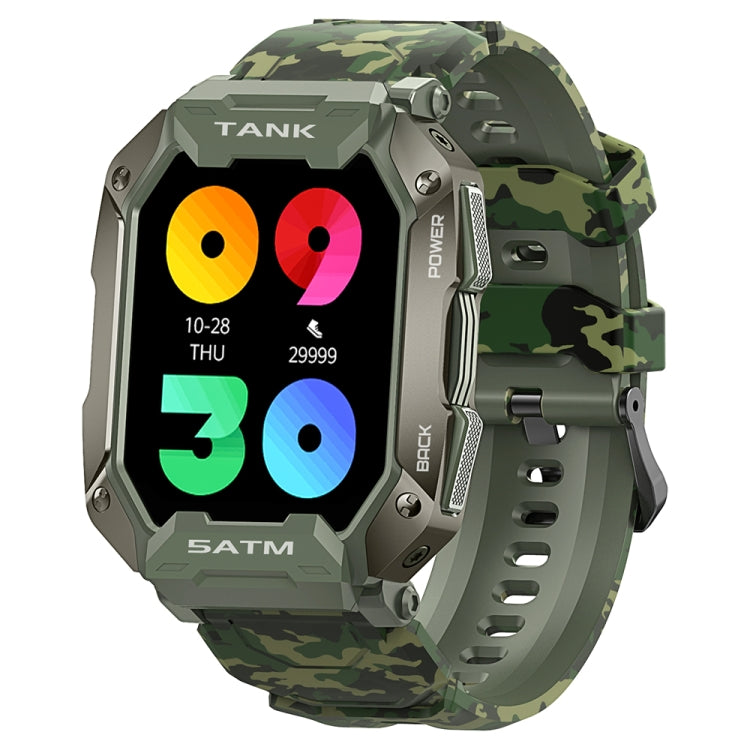 TANK M1 1.72 TFT Screen Smart Watch, Support Sleep Monitoring / Heart Rate Monitoring(Camouflage Green) by buy2fix