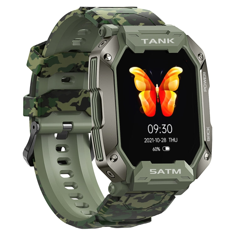 TANK M1 1.72 TFT Screen Smart Watch, Support Sleep Monitoring / Heart Rate Monitoring(Camouflage Green) by buy2fix