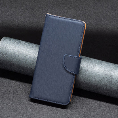 For Samsung Galaxy A23 5G Litchi Texture Pure Color Leather Phone Case(Dark Blue) - Galaxy Phone Cases by buy2fix | Online Shopping UK | buy2fix