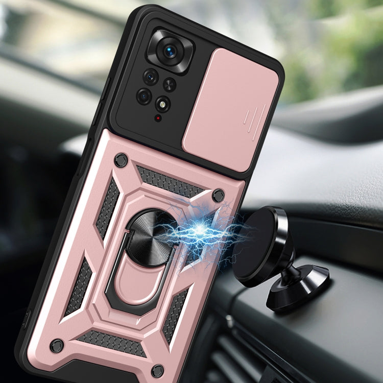 For Xiaomi Redmi Note 11 Pro (Global) Sliding Camera Cover TPU+PC Phone Case(Black) by buy2fix