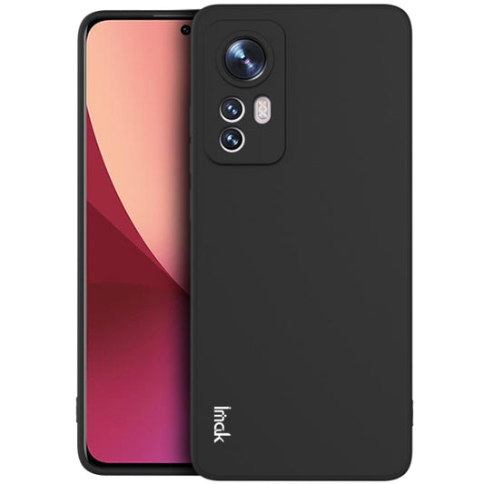 For Xiaomi 12 / 12X IMAK UC-4 Series Straight Edge TPU Soft Phone Case(Black) - Xiaomi Cases by imak | Online Shopping UK | buy2fix