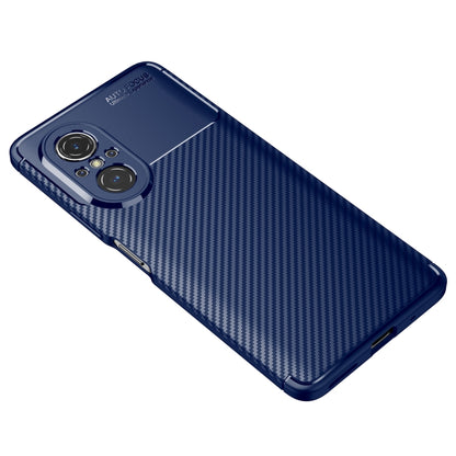 For Huawei nova 9 SE Carbon Fiber Texture Shockproof TPU Phone Case(Blue) - Huawei Cases by buy2fix | Online Shopping UK | buy2fix