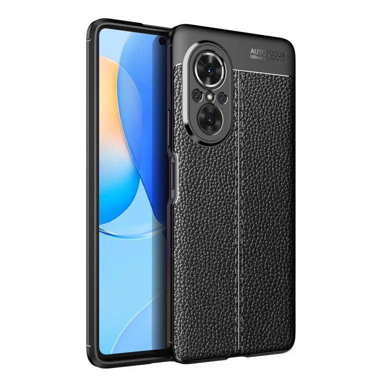 For Huawei nova 9 SE Litchi Texture Shockproof TPU Phone Case(Black) - Huawei Cases by buy2fix | Online Shopping UK | buy2fix