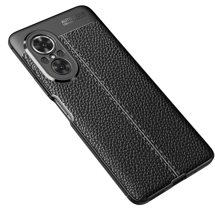 For Huawei nova 9 SE Litchi Texture Shockproof TPU Phone Case(Black) - Huawei Cases by buy2fix | Online Shopping UK | buy2fix