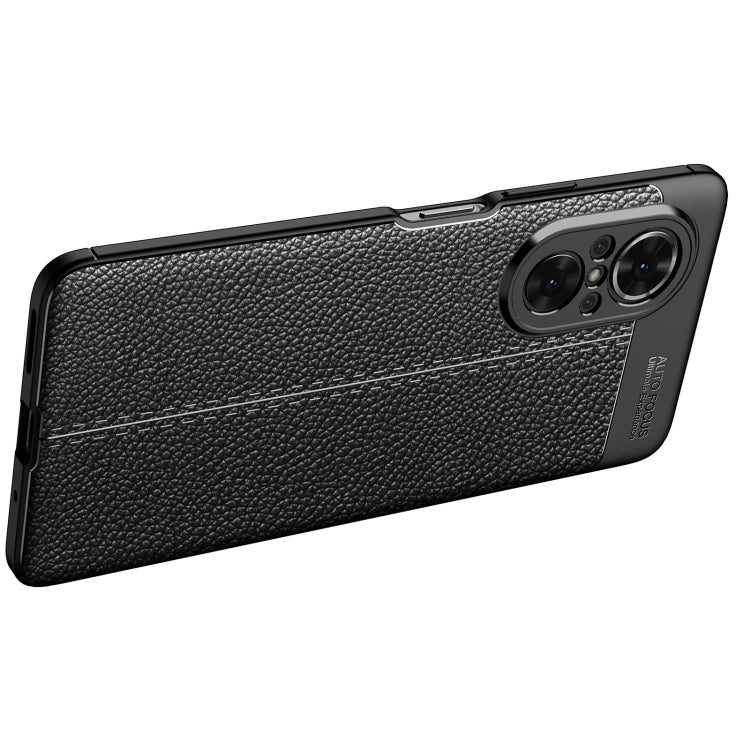 For Huawei nova 9 SE Litchi Texture Shockproof TPU Phone Case(Black) - Huawei Cases by buy2fix | Online Shopping UK | buy2fix
