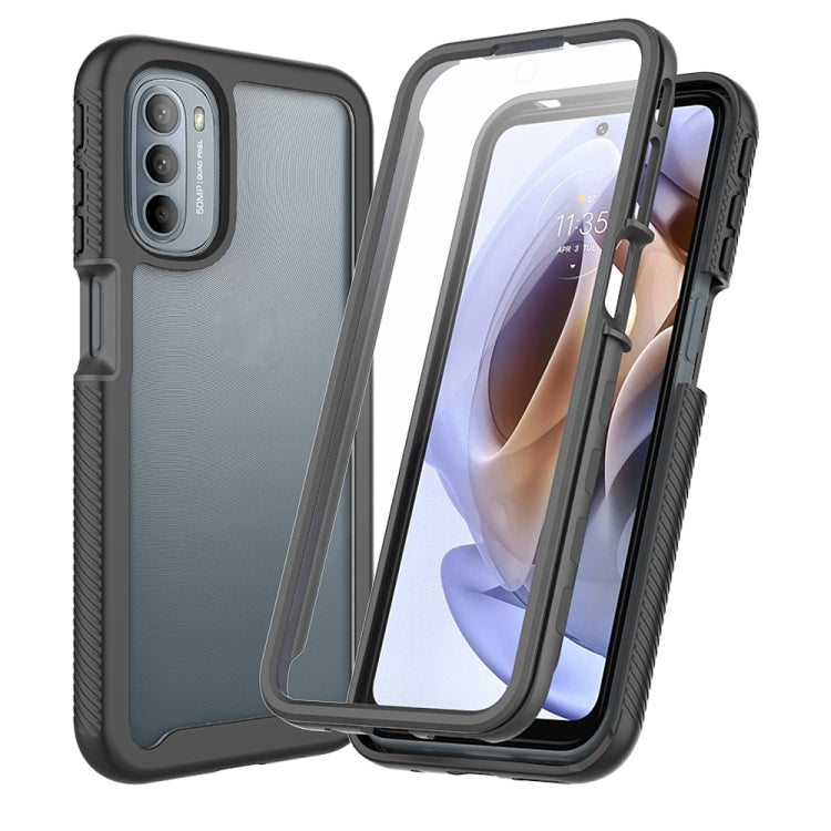 For Motorola Moto G51 5G Starry Sky Full Body Hybrid Shockproof Phone Case(Black) - Motorola Cases by buy2fix | Online Shopping UK | buy2fix