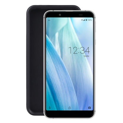 TPU Phone Case For Sharp Aquos Sense 3 Basic(Black) - More Brand by buy2fix | Online Shopping UK | buy2fix
