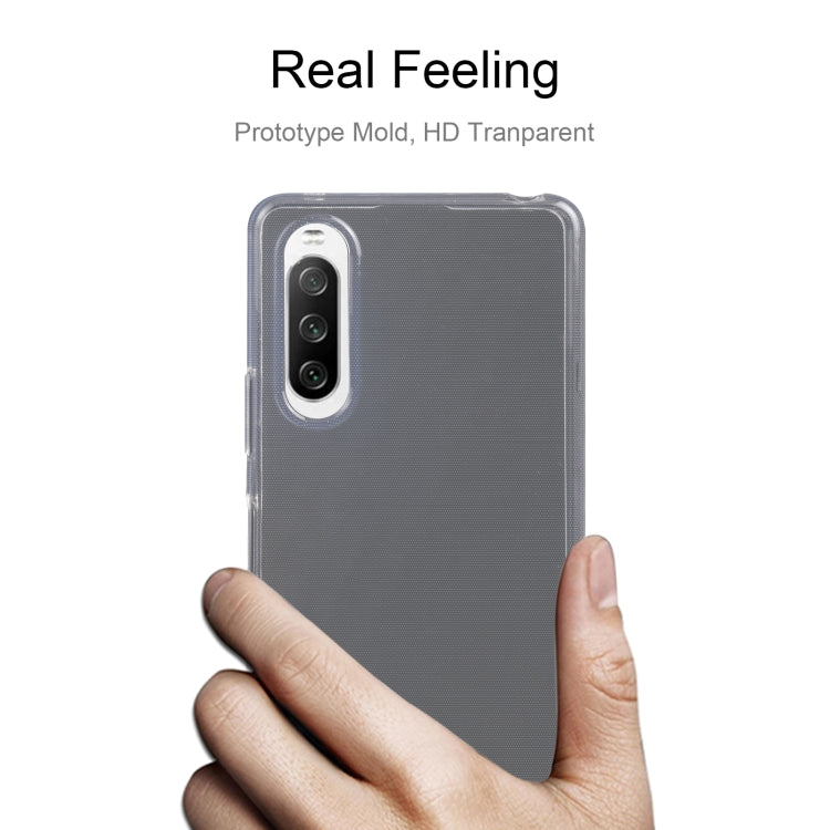 For Sony Xperia 10 IV 0.75mm Ultra-thin Transparent TPU Phone Case by buy2fix