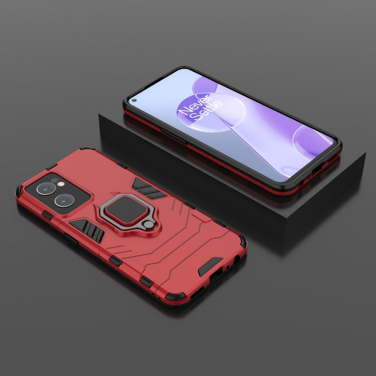 For OnePlus Nord CE 2 5G Magnetic Ring Holder PC + TPU Phone Case(Red) - OnePlus Cases by buy2fix | Online Shopping UK | buy2fix
