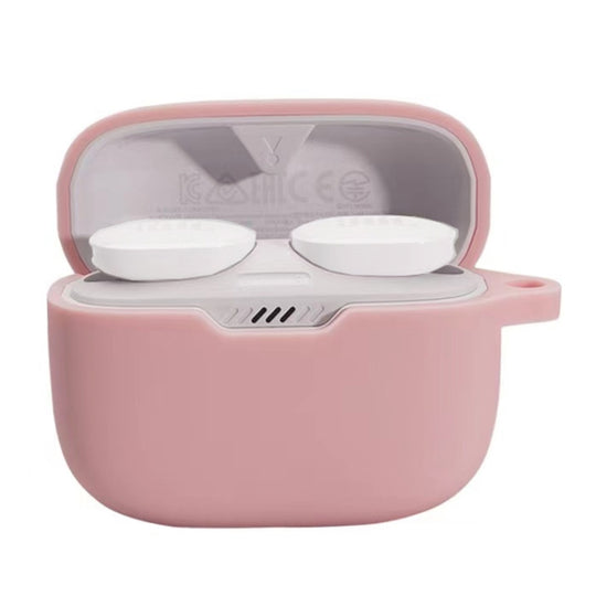 Earphone Protective Case with Hanging Buckle For JBL T130NC(Pink)