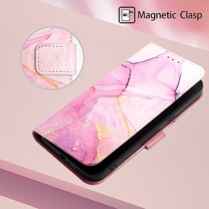 For Infinix Hot 10 Lite / Smart 5 X657 PT003 Marble Pattern Flip Leather Phone Case(Pink Purple Gold LS001) - Infinix Cases by buy2fix | Online Shopping UK | buy2fix