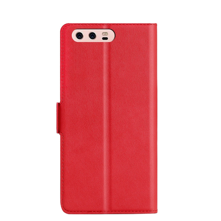 For Huawei P10 Plus Ultra-thin Voltage Side Buckle PU + TPU Leather Phone Case(Red) - Huawei Cases by buy2fix | Online Shopping UK | buy2fix