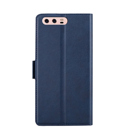 For Huawei P10 Plus Ultra-thin Voltage Side Buckle PU + TPU Leather Phone Case(Blue) - Huawei Cases by buy2fix | Online Shopping UK | buy2fix