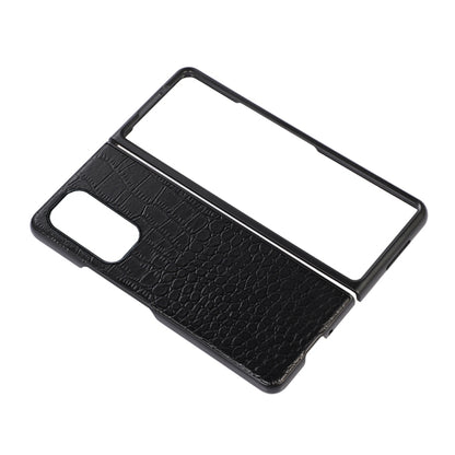 For Xiaomi Mi Mix Fold Crocodile Top Layer Cowhide Leather Phone Case(Black) - Xiaomi Cases by buy2fix | Online Shopping UK | buy2fix