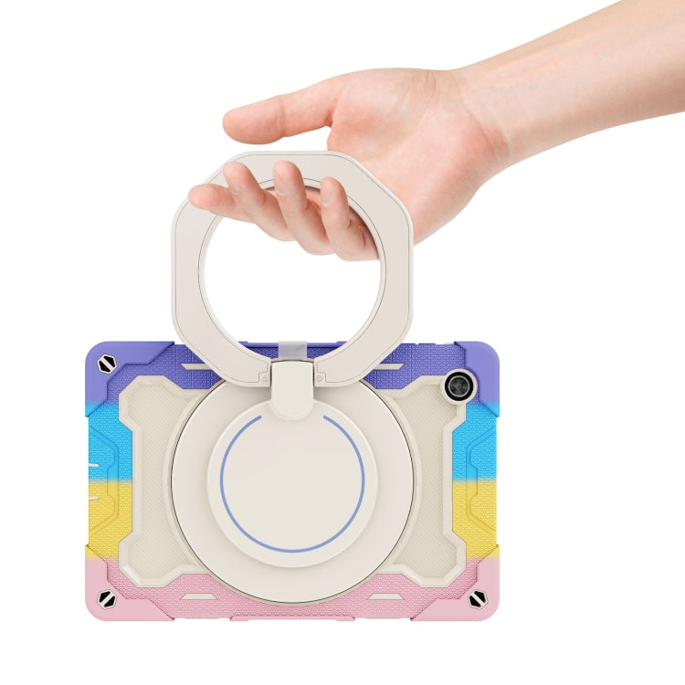 For Lenovo Tab M10 HD Gen 2 X306 Armor Contrast Color Silicone + PC Tablet Case(Colorful Pink) by buy2fix