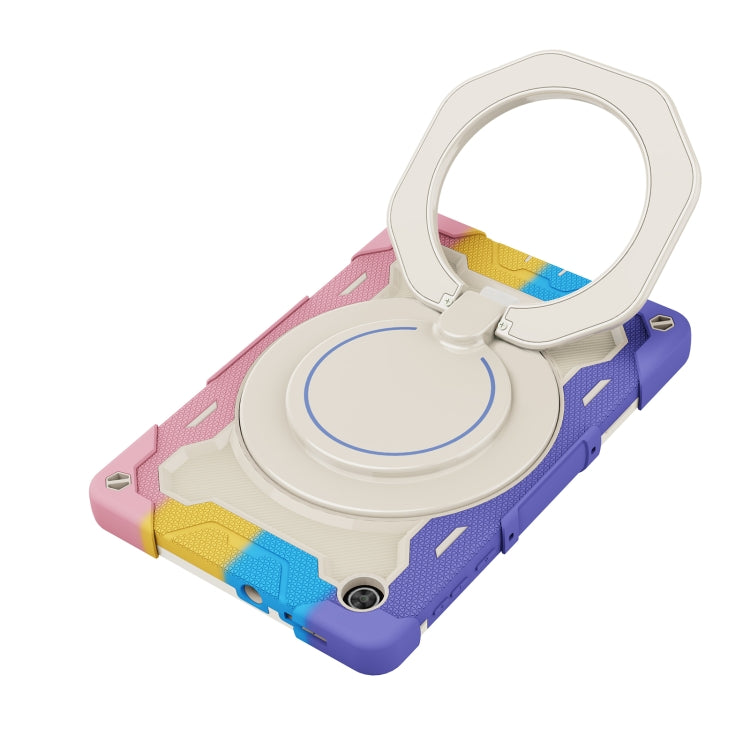 For Lenovo Tab M10 HD Gen 2 X306 Armor Contrast Color Silicone + PC Tablet Case(Colorful Pink) by buy2fix