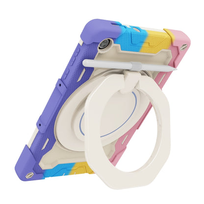 For Lenovo Tab M10 HD Gen 2 X306 Armor Contrast Color Silicone + PC Tablet Case(Colorful Pink) by buy2fix