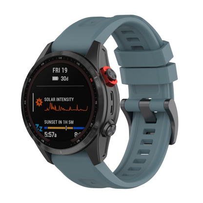 For Garmin Fenix 7 Quick Release Silicone Watch Band(Navy Blue) - Watch Bands by buy2fix | Online Shopping UK | buy2fix