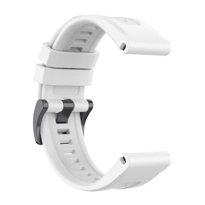 For Garmin Fenix 7X Quick Release Silicone Watch Band(White) by buy2fix