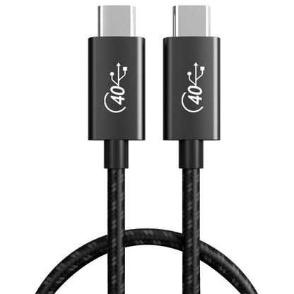 PD 100W USB-C / Type-C to USB-C / Type-C Compatible Thunderbolt 4 Full-function Data Cable, Cable Length:1m(Black and Grey Mesh) by buy2fix