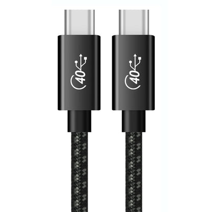 PD 100W USB-C / Type-C to USB-C / Type-C Compatible Thunderbolt 4 Full-function Data Cable, Cable Length:1m(Black and Grey Mesh) by buy2fix