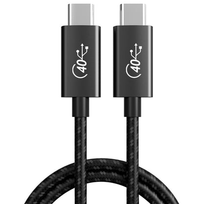 PD 100W USB-C / Type-C to USB-C / Type-C Compatible Thunderbolt 4 Full-function Data Cable, Cable Length:1.5m(Black and Grey Mesh) by buy2fix