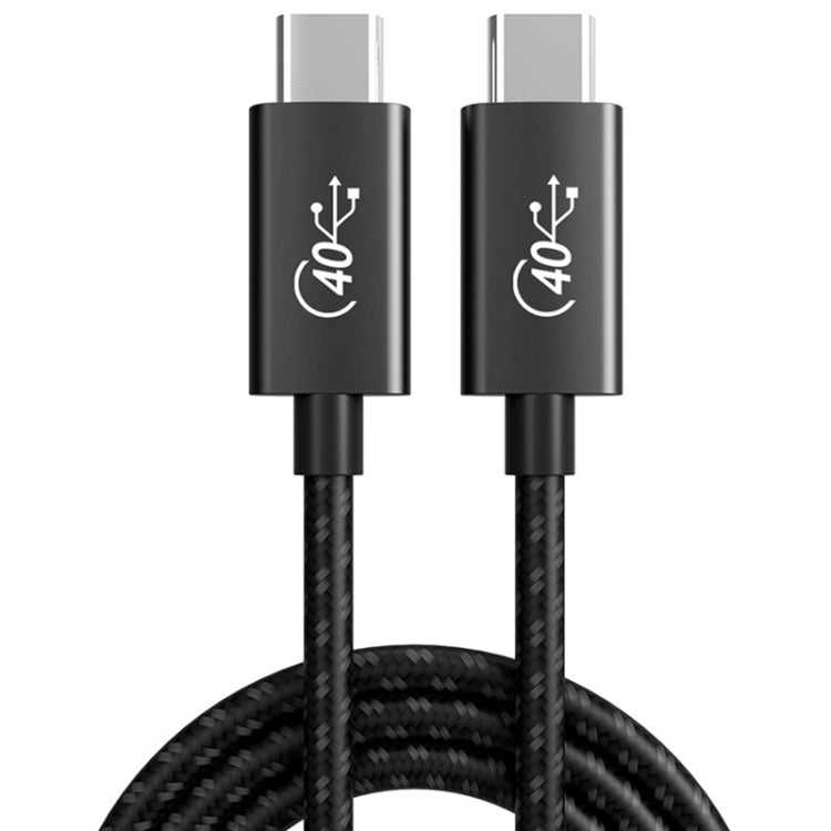 PD 100W USB-C / Type-C to USB-C / Type-C Compatible Thunderbolt 4 Full-function Data Cable, Cable Length:2m(Black and Grey Mesh) by buy2fix