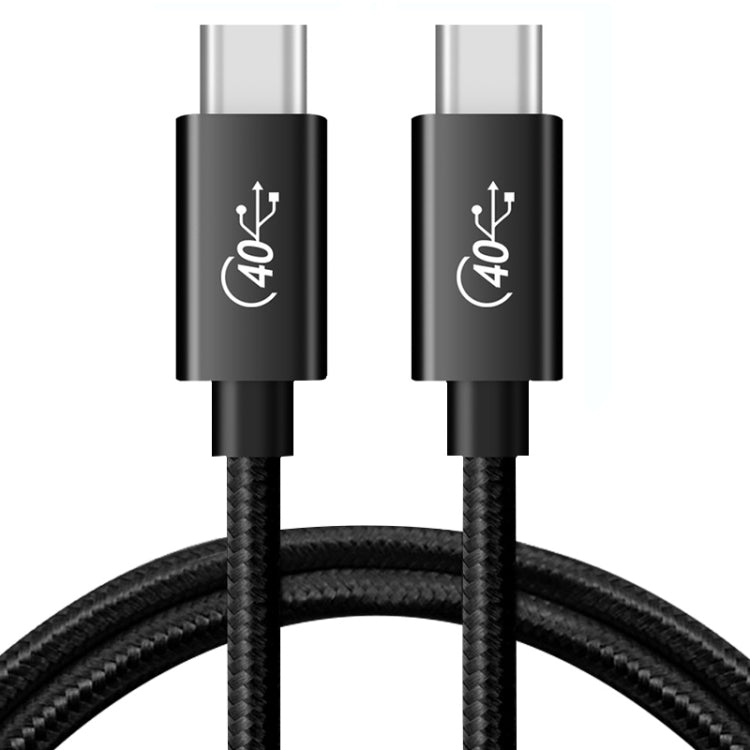 PD 100W USB-C / Type-C to USB-C / Type-C Compatible Thunderbolt 4 Full-function Data Cable, Cable Length:1m(Black Mesh) by buy2fix