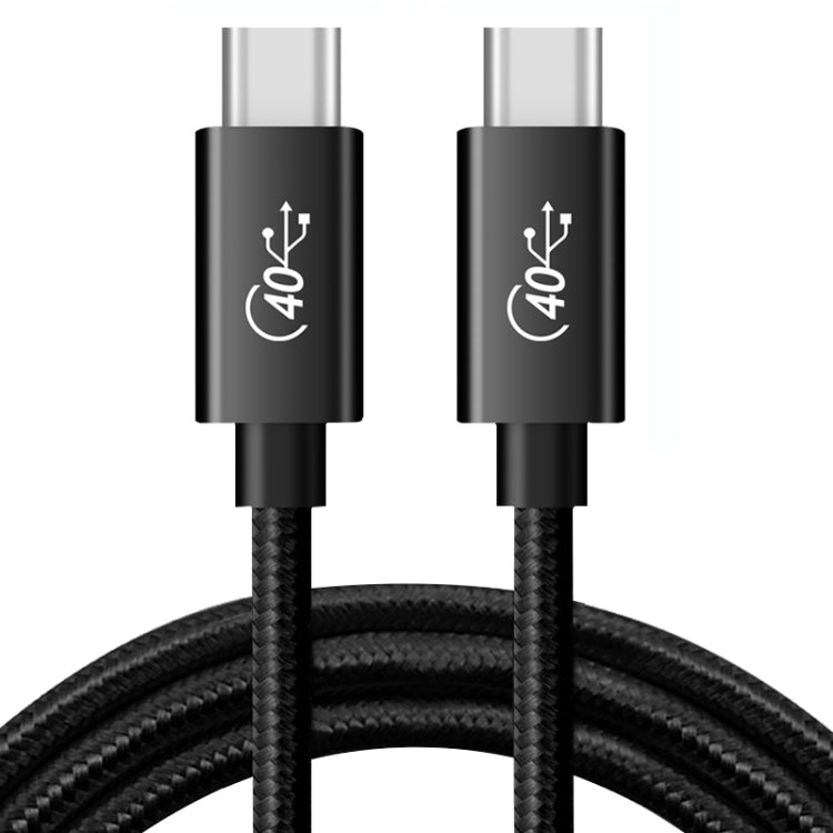 PD 100W USB-C / Type-C to USB-C / Type-C Compatible Thunderbolt 4 Full-function Data Cable, Cable Length:2m(Black Mesh) by buy2fix