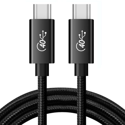 PD 100W USB-C / Type-C to USB-C / Type-C Compatible Thunderbolt 4 Full-function Data Cable, Cable Length:2m(Black Mesh) by buy2fix