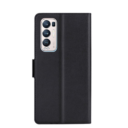 For OPPO Reno5 Pro+ 5G / Find X3 Neo Ultra-thin Voltage Side Buckle PU + TPU Leather Phone Case(Black) by buy2fix