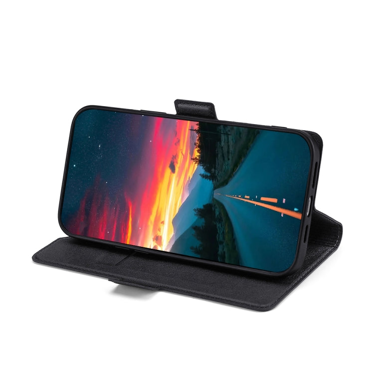 For OPPO Reno5 Pro+ 5G / Find X3 Neo Ultra-thin Voltage Side Buckle PU + TPU Leather Phone Case(Black) by buy2fix